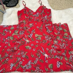NEVER WORN NANETTE LEPORE RED MAXI DRESS
